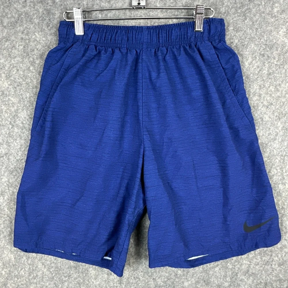 Nike Shorts Mens Small Blue Dri-FIT Training Athletic CD7676-492 Textured Liner